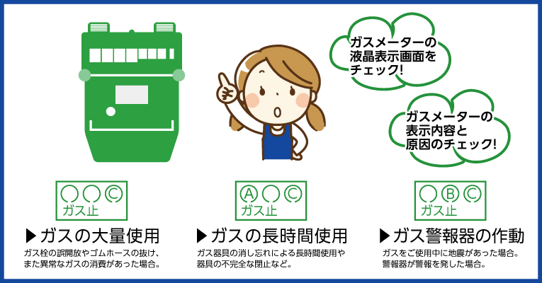 ガスメーターチェック項目